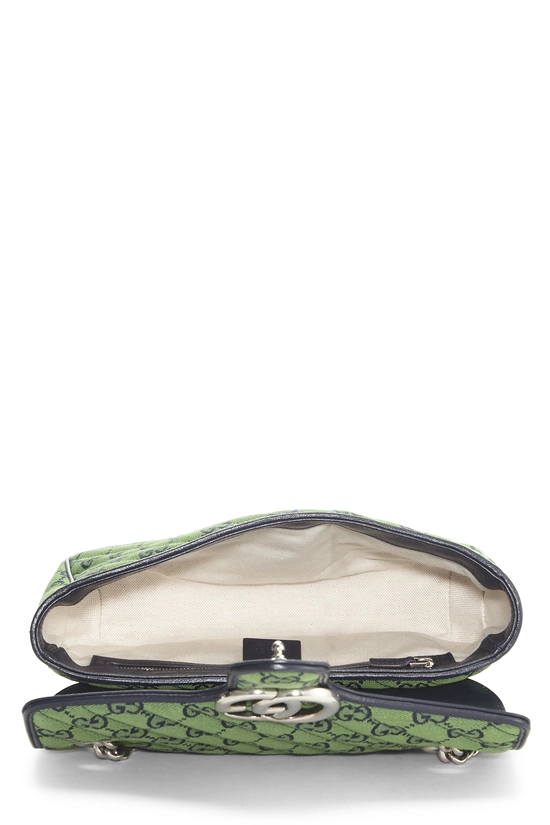 Green Canvas GG Marmont Shoulder Bag Small, , large image number 5
