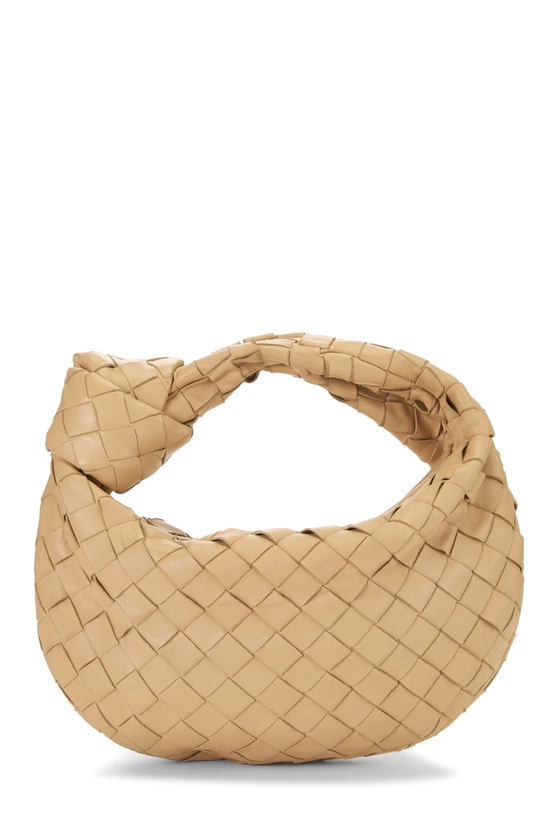 Beige Intrecciato Leather Jodie Mini, , large image number 0