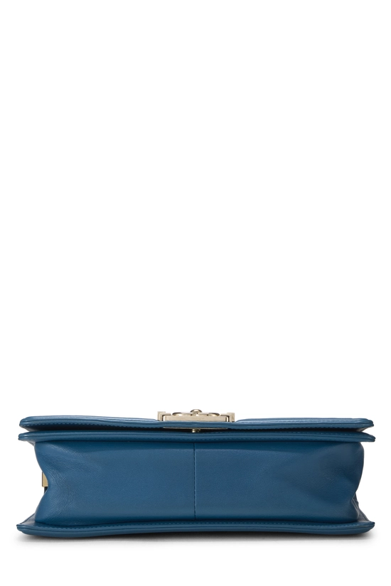 Blue Quilted Lambskin Boy Medium, , large image number 4