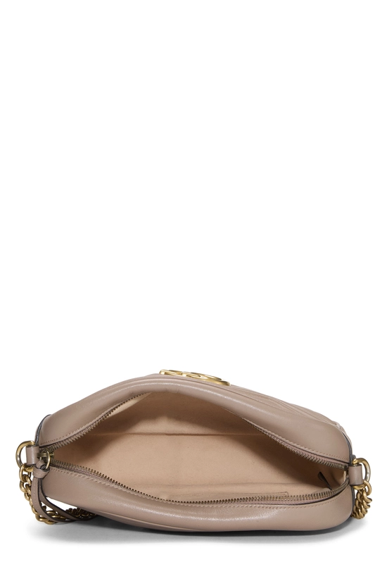 Beige Leather GG Marmont Crossbody Bag Small, , large image number 5