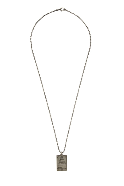 Silver Logo Necklace