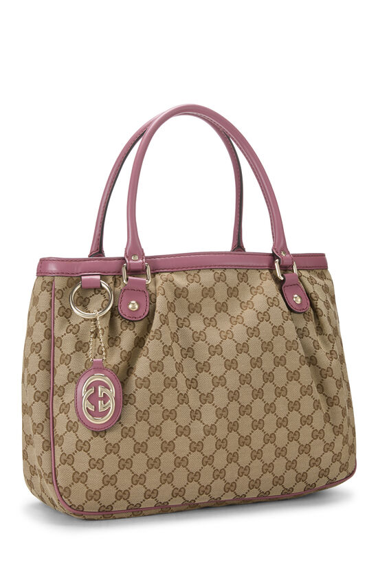 Pink Original GG Canvas Zip Sukey Handbag, , large image number 1