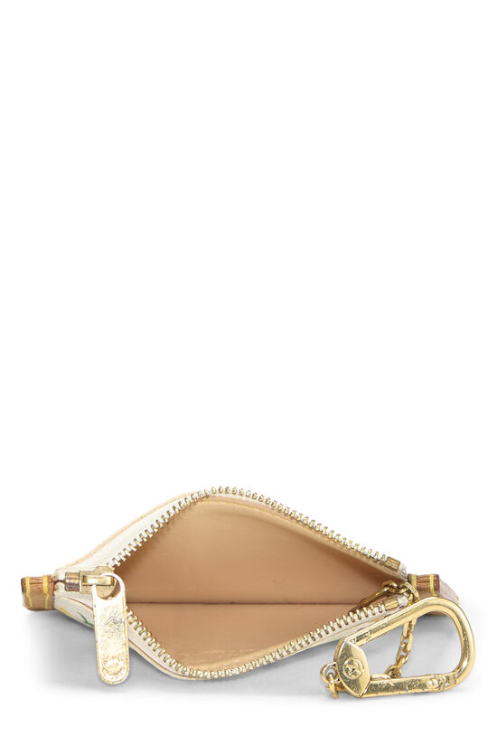 Takashi Murakami x Louis Vuitton White Monogram Multicolore Pochette Clefs, , large image number 3