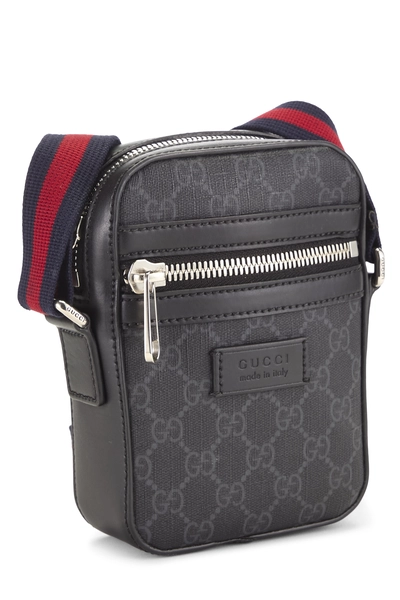 Black GG Supreme Canvas Web Messenger Mini, , large
