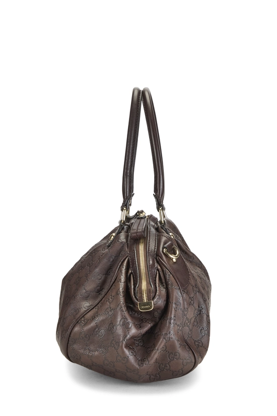 Brown Guccissima Sukey Boston Handbag, , large image number 2