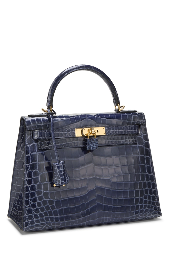 Blue Saphir Niloticus Crocodile Kelly Sellier 28, , large image number 1