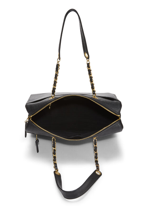 Black Caviar Zip Tote Small, , large image number 5