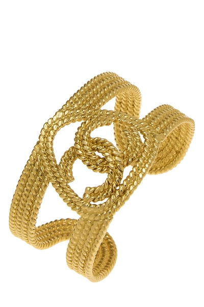 Gold 'CC' Cuff