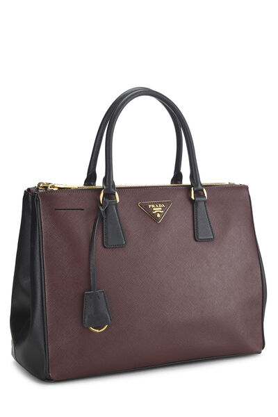 Burgundy Saffiano Executive Tote Medium, , large