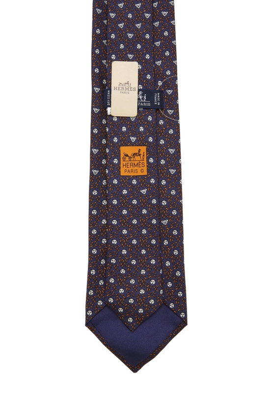 Purple Jacquard Silk Tie, , large image number 1