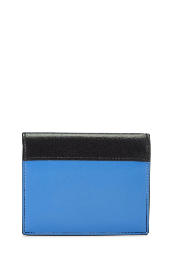 Black & Blue Calfskin Compact Wallet, , large image number 2