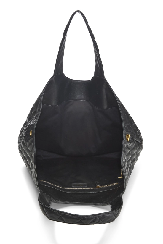 Black Lambskin Icare Shopping Tote Maxi, , large image number 5