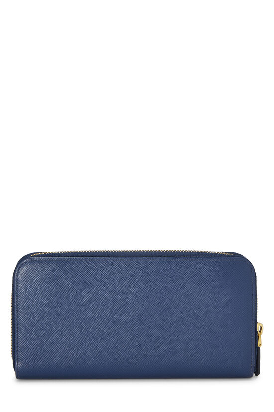 Blue Saffiano Zip Around Wallet, , large image number 2