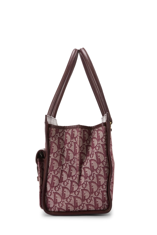 Burgundy Trotter Canvas Double Pocket Tote, , large image number 2