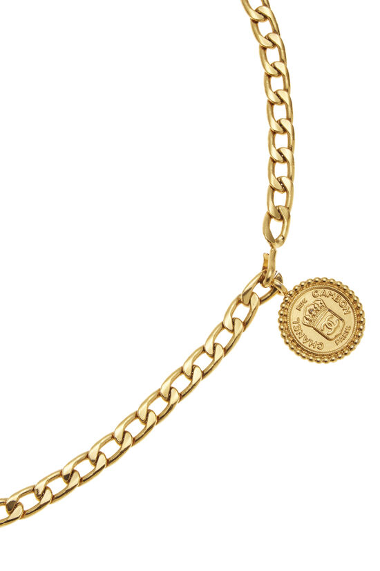 Gold Medallion Chain Belt, , large image number 1