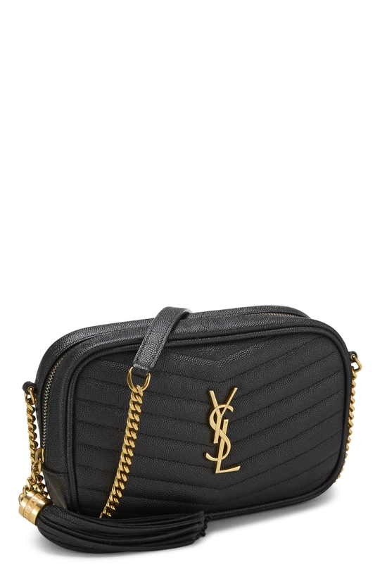 Black Grainy Leather Lou Camera Bag Mini, , large image number 1