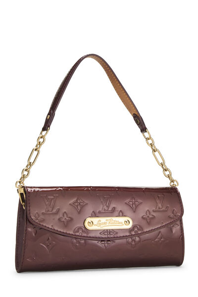 Burgundy Vernis Sunset Boulevard Shoulder Bag, , large