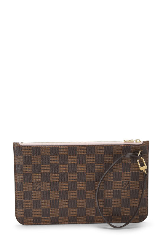 Louis Vuitton Damier Ebene Neverfull Pouch MM QJBJYPDMPA029 | WGACA 