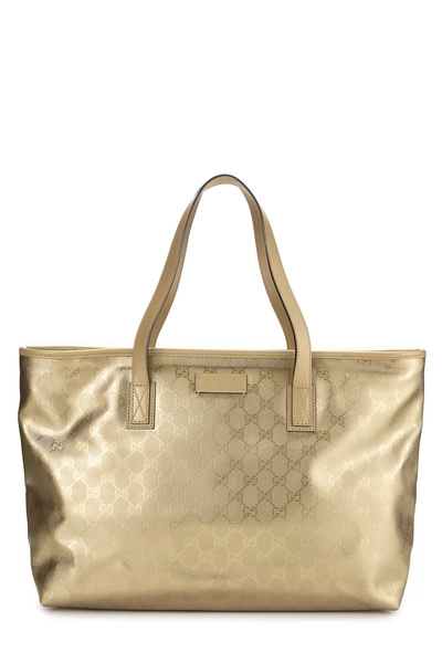 Gold GG Imprime Supreme Tote