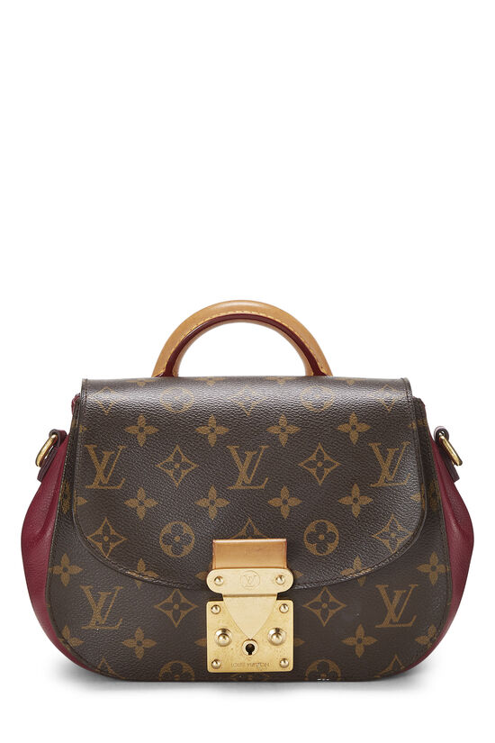 Louis Vuitton Handbag Authentic Manhattan Monogram Leather Camel Strap