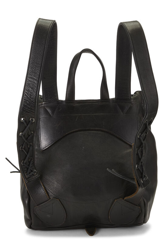 Black Leather Gunslinger Backpack, , large image number 3