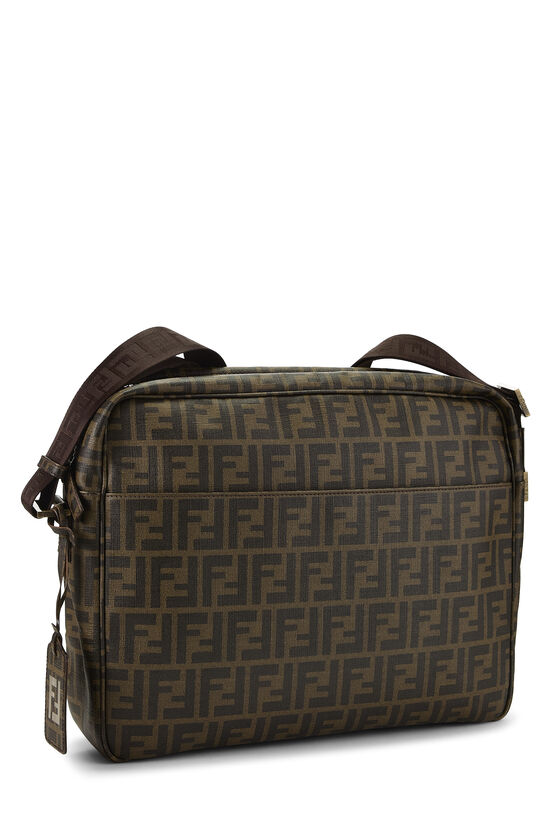 Brown Zucca Coated Canvas Messenger Large, , large image number 1