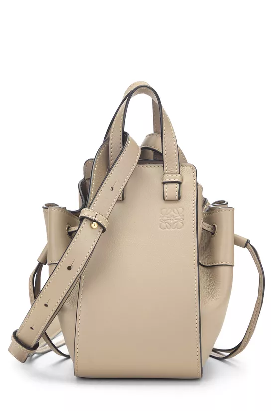 Grey Calfskin Hammock Drawstring Bag Mini, , large image number 0