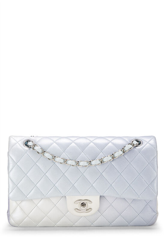 Chanel Caviar Quilted Medium Double Flap Light Blue
