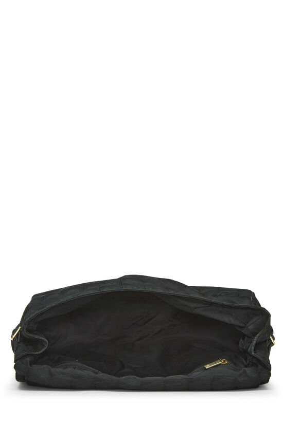 Black Nylon Travel Line Shoulder Bag, , large image number 6