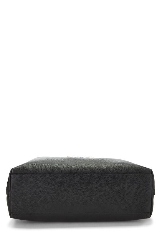 Black Leather Gifford Tote, , large image number 4