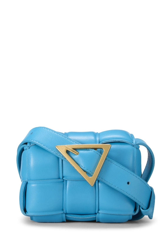 Blue Maxi Intrecciato Candy Cassette Crossbody, , large image number 3