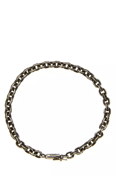 Sterling Silver Paper Link Chain Bracelet