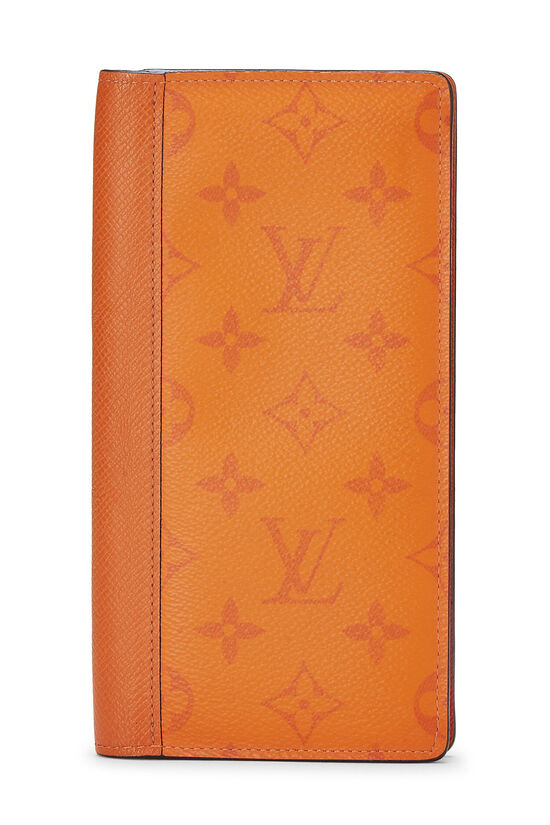 Orange Monogram Taigarama Brazza Wallet, , large image number 0
