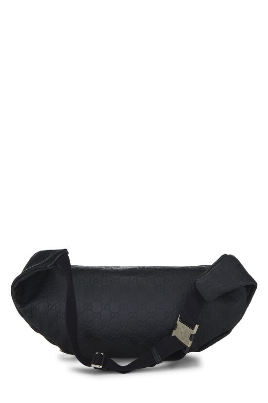 Black Guccissima Waist Pouch Large, , large image number 5
