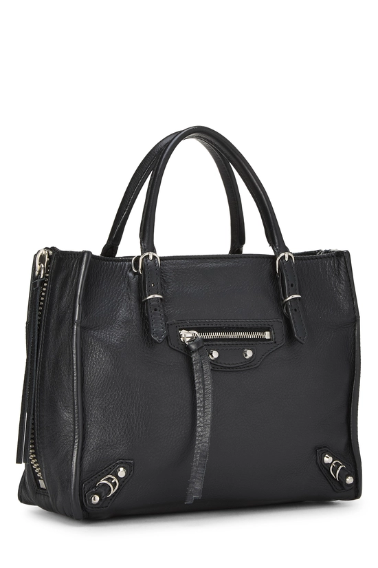 Black Calfskin Papier A4 Zip Around Tote, , large image number 1
