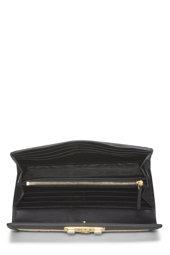 White Embossed Guccissima Wallet, , large image number 3