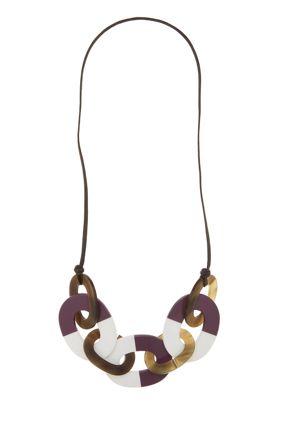 Multicolor Buffalo Horn Karamba Necklace, , large image number 0