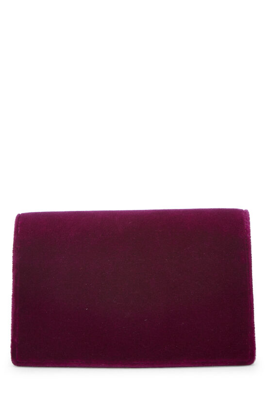 Purple Velvet Dionysus Shoulder Bag Super Mini, , large image number 5