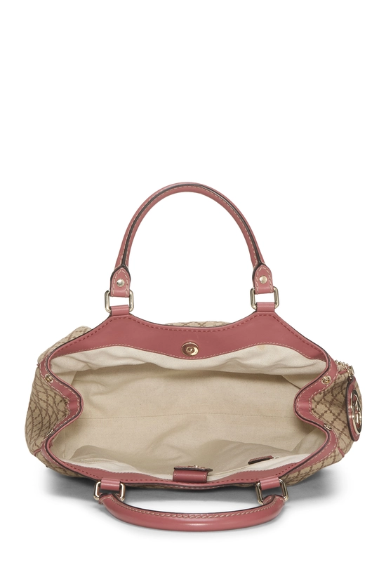 Pink Diamante Canvas Zip Sukey Large , , large image number 5