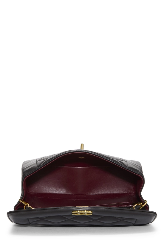 Black Quilted Lambskin Diana Flap Small, , large image number 5