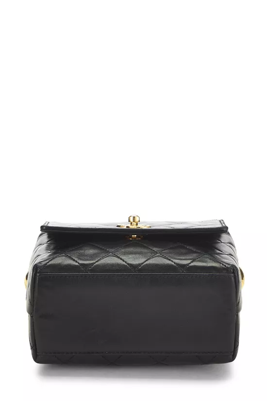 Black Quilted Lambskin Handbag Mini, , large image number 4