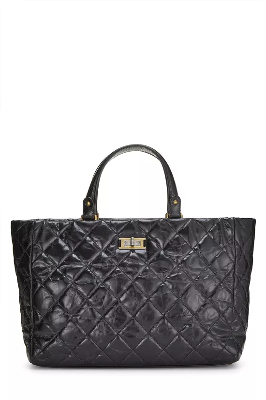 Black Calfskin Reissue Shopping Tote Large, , large image number 0