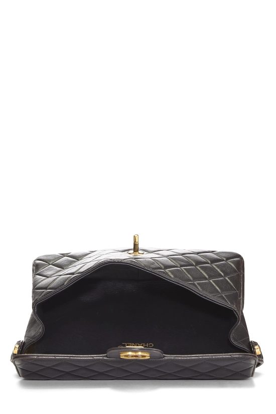 Black Quilted Lambskin Double Sided Flap Small, , large image number 5