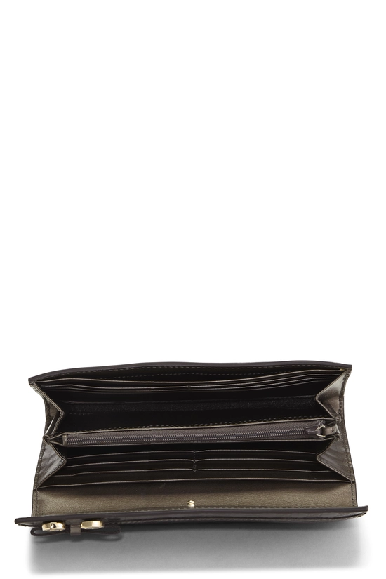 Grey Microguccissima Continental Wallet, , large image number 3