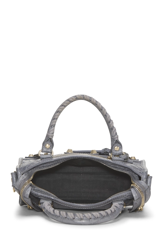 Grey Embossed Leather Classic City Mini, , large image number 5