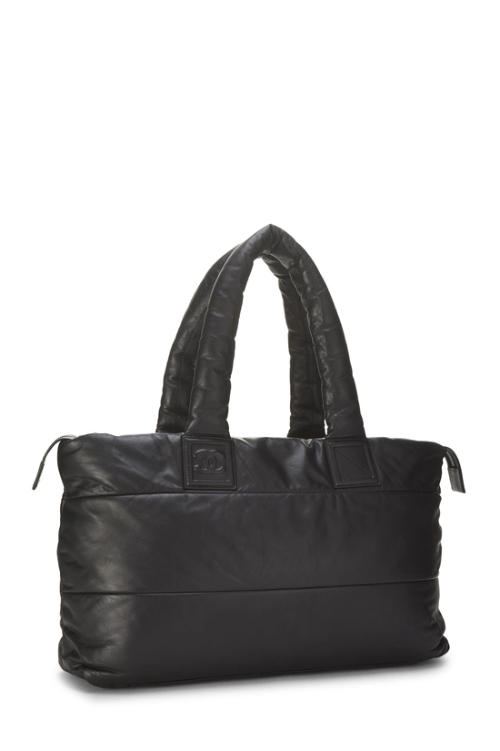 Black Lambskin Reversible Coco Cocoon Tote XL, , large image number 1