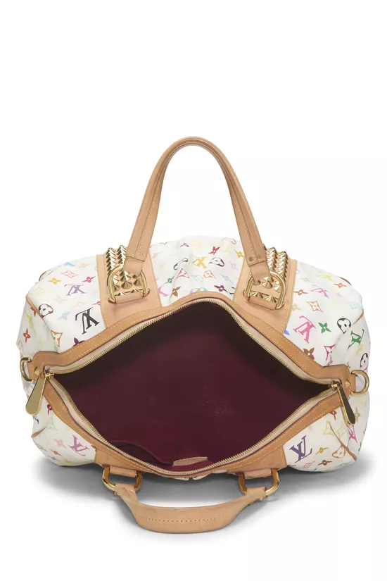 Takashi Murakami x Louis Vuitton White Monogram Multicolore Courtney MM, , large image number 3