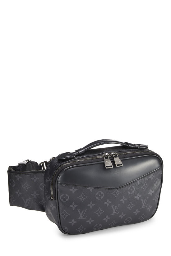 white canvas bum bag
