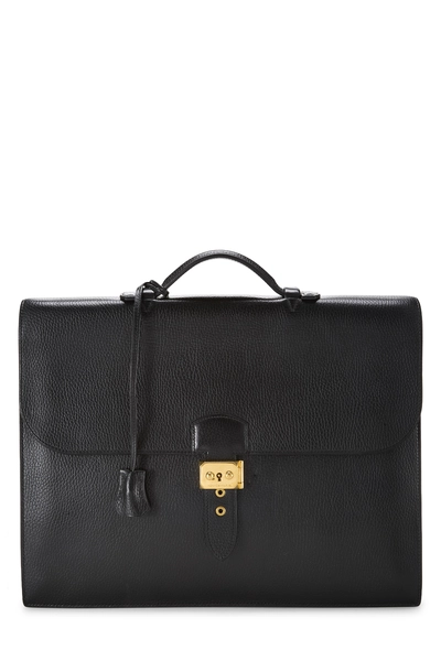 Hermès Black Ardennes Sac a Dépêches 38