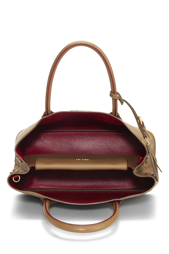 Brown Saffiano Double Bag Medium, , large image number 5